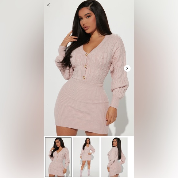 Fashion Nova Dresses & Skirts - Fashion Nova Mini Pink Knit Dress